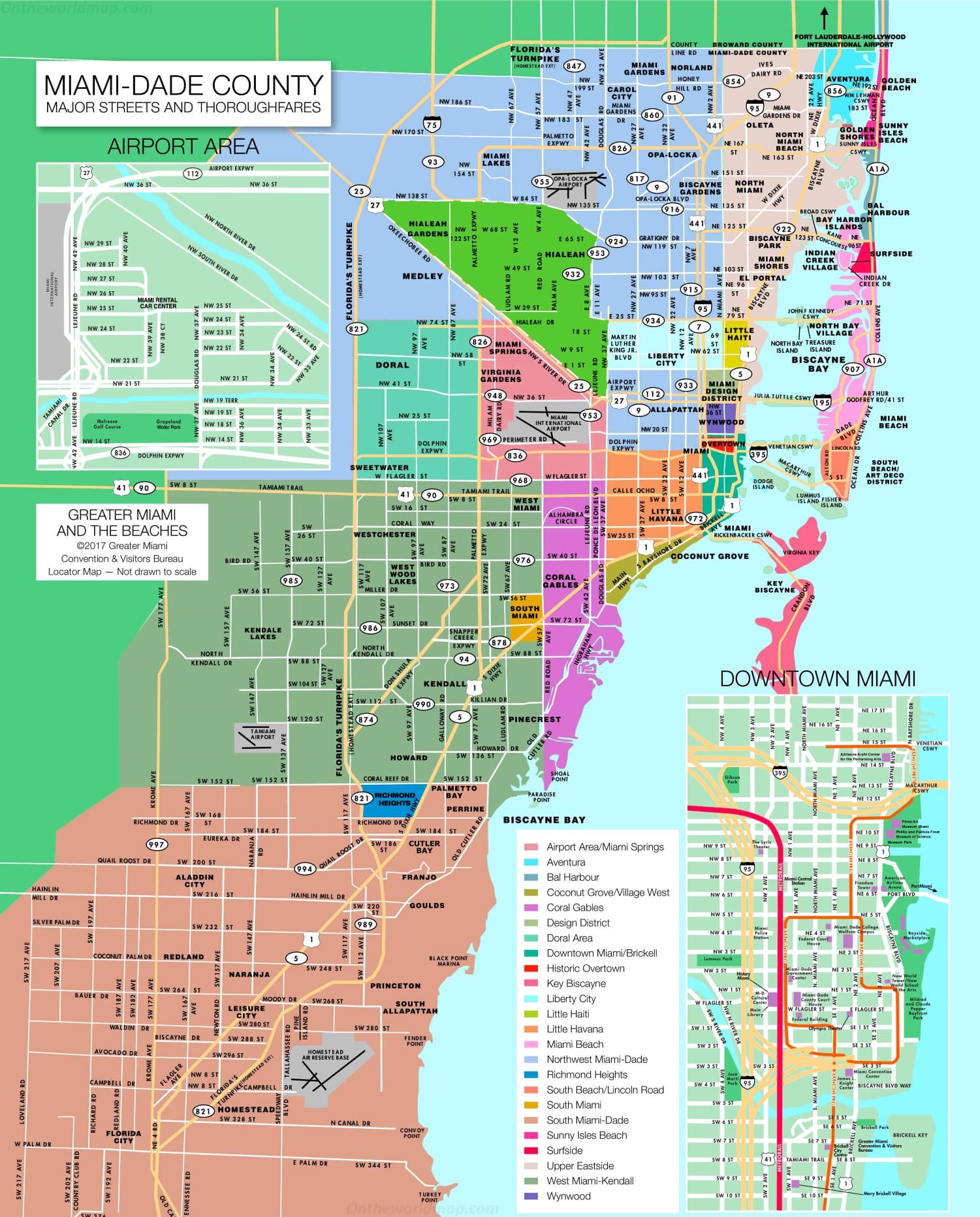 Map of Noah G Paint & Design service areas in Miami-Dade County - Click to enlarge